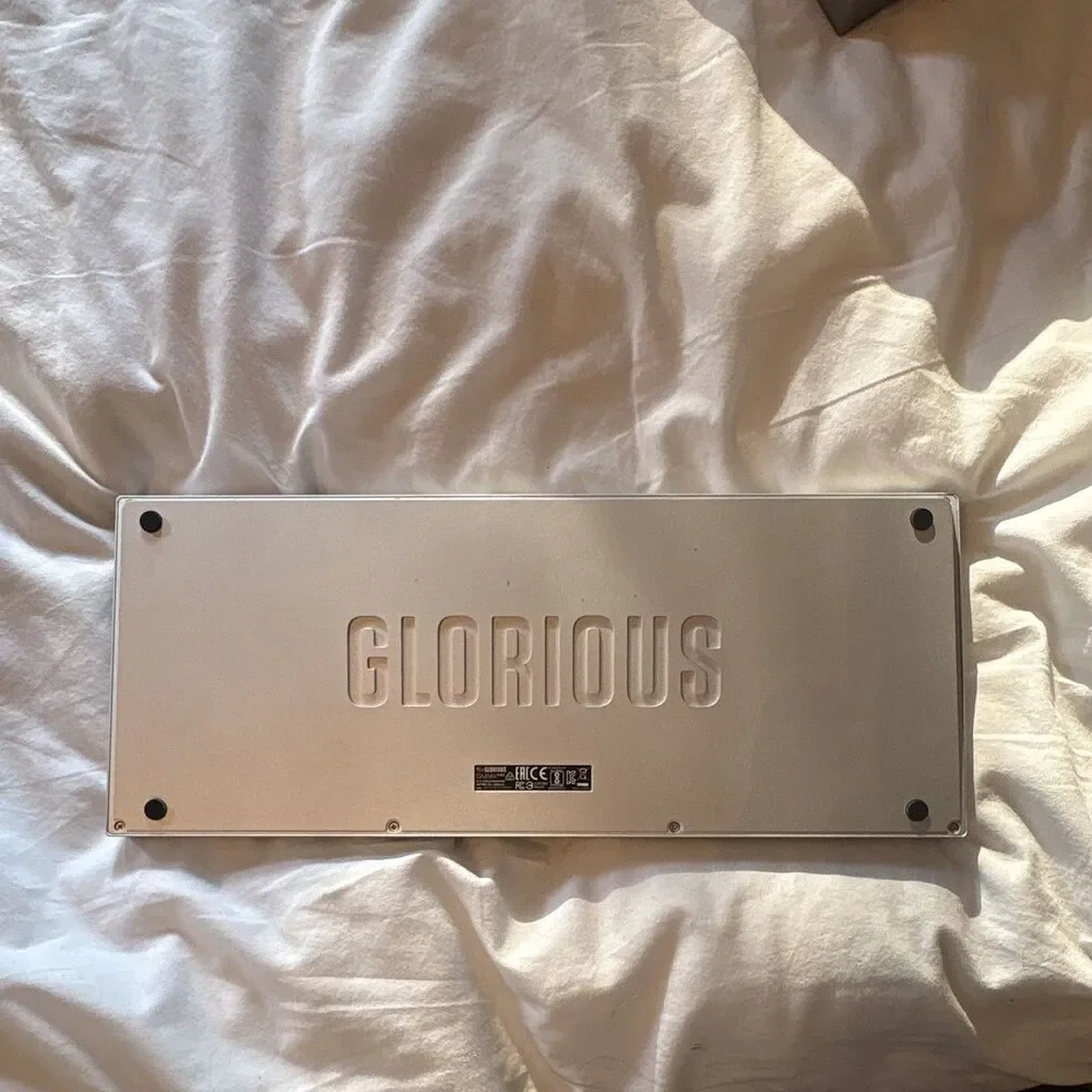 Glorious GMMK Pro Mechanical Keyboard  USB C Custom Ceramic Keycaps Panda Switch